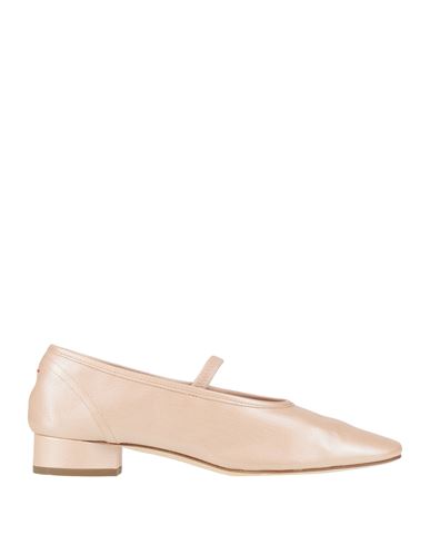Aeyde Woman Ballet Flats Blush Size 9 Leather In Pink