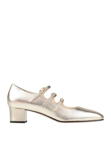 Carel Paris Kina 40mm Metallic Leather Pumps In Grey