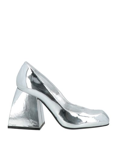 Nodaleto Woman Pumps Silver Size 5 Leather In Silver