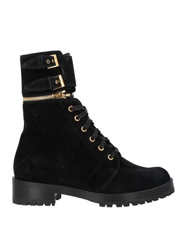 Sergio Rossi Woman Ankle Boots Black Size 8 Leather
