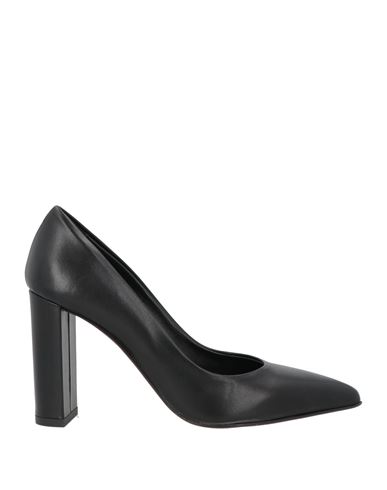 Noa A. Woman Pumps Black Size 8 Leather In Black