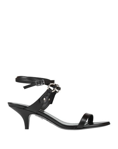 Patrizia Pepe Woman Sandals Black Size 8 Leather