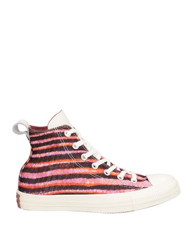 Converse X Missoni Woman Sneakers Lilac Size 8.5 Textile Fibers, Leather