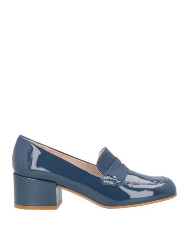 Aurora Woman Loafers Navy Size 8 Leather In Navy
