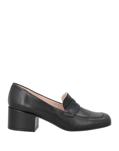 Aurora Woman Loafers Black Size 7 Leather In Black