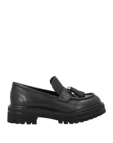 Noa A. Woman Loafers Black Size 8 Leather In Black