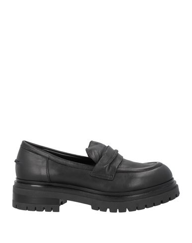 Mohai Woman Loafers Black Size 9 Leather In Black