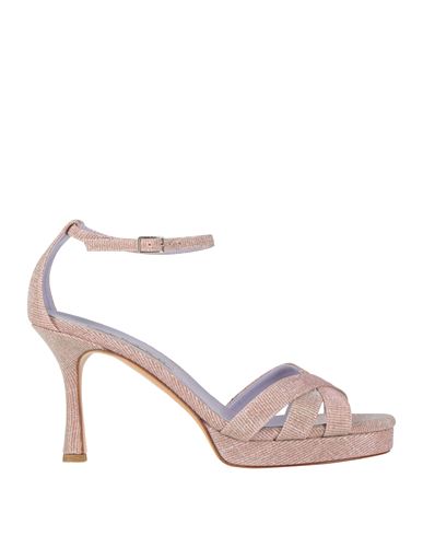 Albano Woman Sandals Blush Size 7 Textile Fibers In Pink