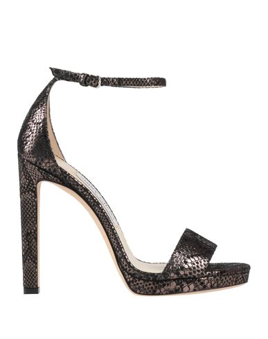 Jimmy Choo Woman Sandals Black Size 7.5 Leather In Black