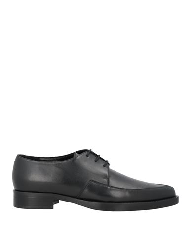 Fabiana Filippi Woman Lace-up Shoes Black Size 10 Leather In Black