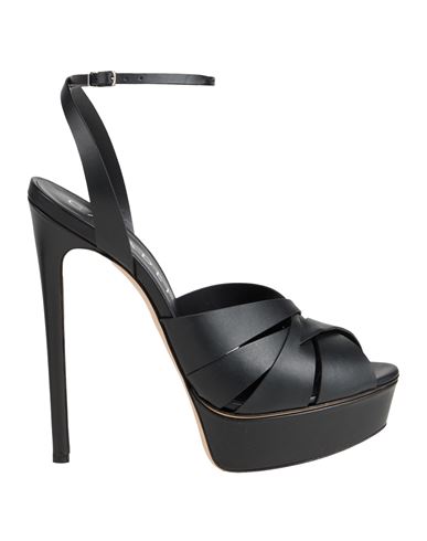 Casadei Woman Sandals Black Size 7 Leather