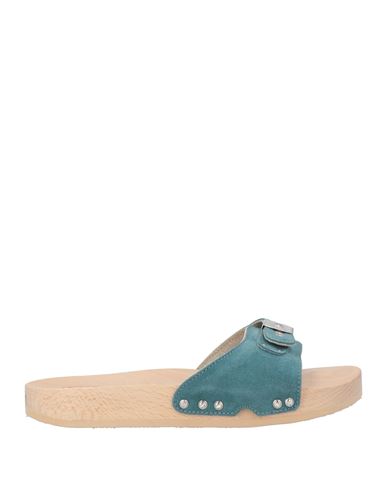 Scholl Woman Mules & Clogs Light Blue Size 7 Leather