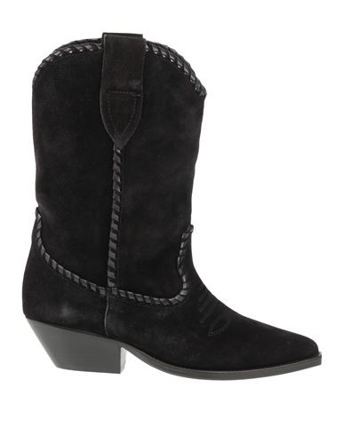 Isabel Marant Woman Ankle Boots Black Size 4 Calfskin, Cow Leather In Black
