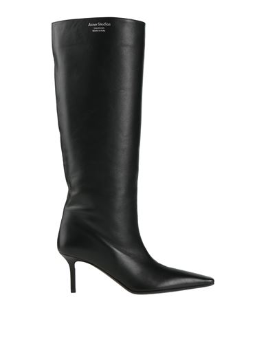 Acne Studios Stivali In Pelle Con Punta Affusolata In Black