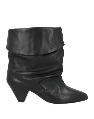 Isabel Marant Woman Ankle Boots Black Size 5.5 Calfskin In Black