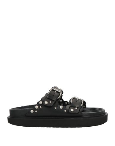 Isabel Marant Woman Sandals Black Size 5.5 Calfskin In Black