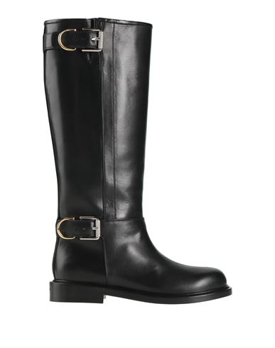 Givenchy Voyou Leather Buckle Tall Moto Boots In Black