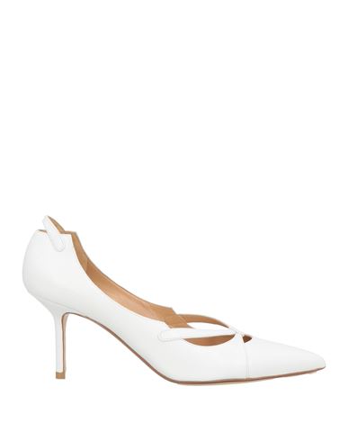 Francesco Russo Woman Pumps White Size 7.5 Leather