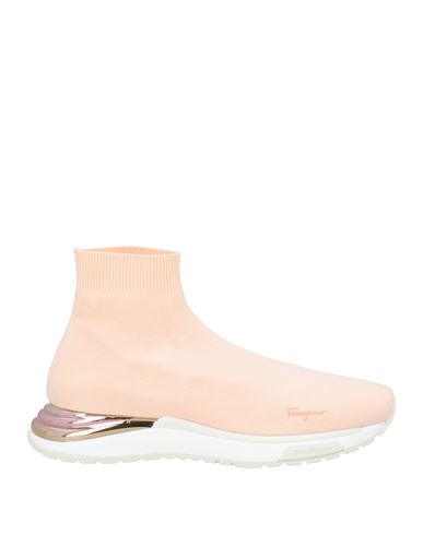 Ferragamo Woman Sneakers Light Pink Size 8 Textile Fibers In Pink