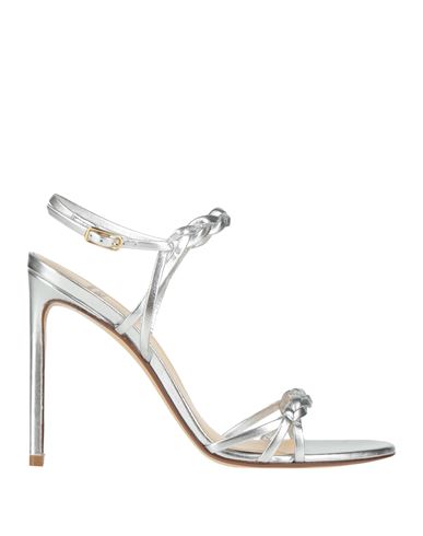 Francesco Russo Woman Sandals Silver Size 7 Leather