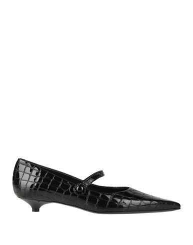 Guglielmo Rotta Woman Ballet Flats Black Size 8 Leather
