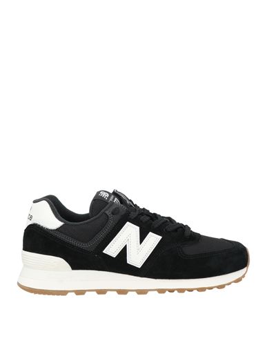 New Balance Man Sneakers Black Size 9 Leather, Textile Fibers