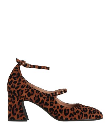 Status Woman Pumps Tan Size 5 Leather