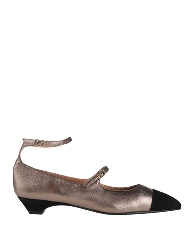 Status Woman Ballet Flats Gunmetal Size 5 Leather