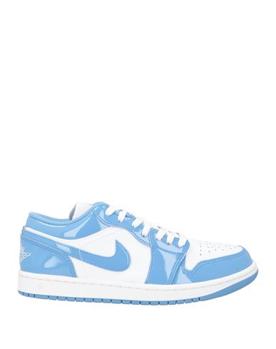 Jordan Man Sneakers Azure Size 9 Leather, Textile Fibers