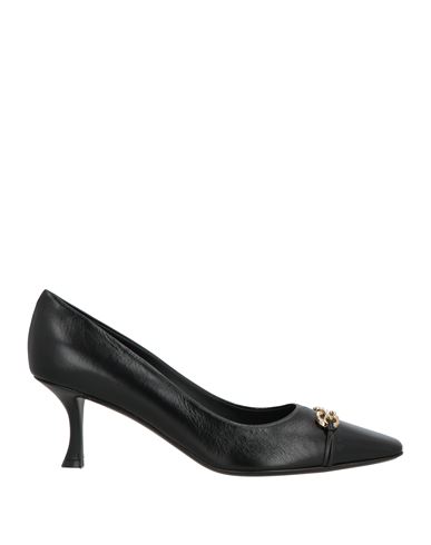 Ferragamo Woman Pumps Black Size 6.5 Calfskin In Black