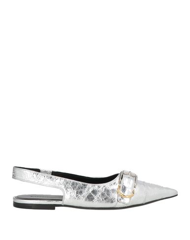 Givenchy Woman Ballet Flats Silver Size 8 Lambskin In Silver