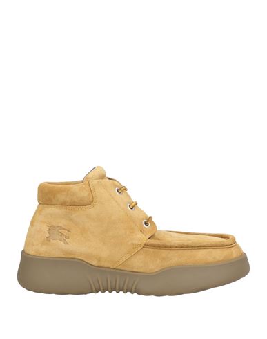 Burberry Casual Calfskin Ankle Boots In Beige