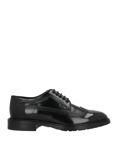 Celine Man Lace-up Shoes Black Size 9 Leather In Black
