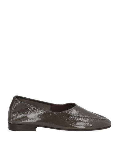 Hereu Woman Ballet Flats Lead Size 8 Leather In Grey