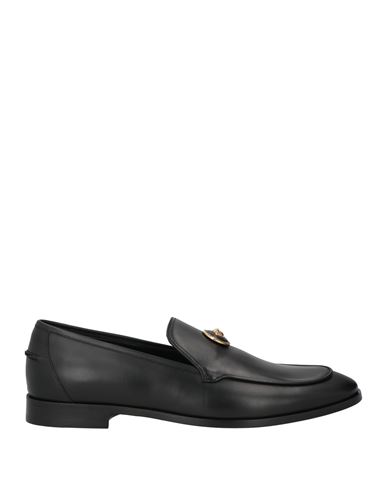 Versace Man Loafers Black Size 13 Calfskin