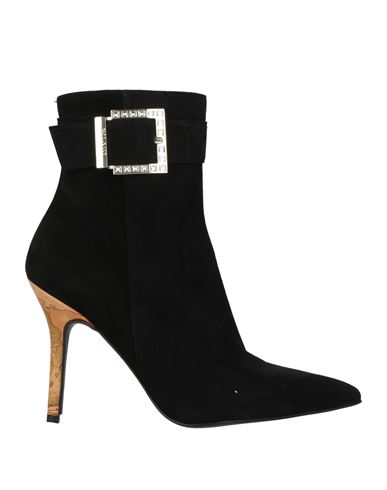 Alviero Martini 1a Classe Woman Ankle Boots Black Size 8 Ovine Leather