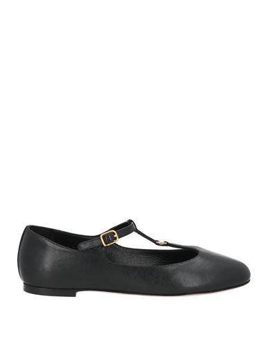 Chloé Marcie Mary-jane Python Print Leather Ballet Flats In Black