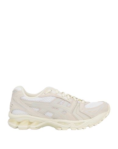 Asics Woman Sneakers Beige Size 5.5 Leather, Textile Fibers