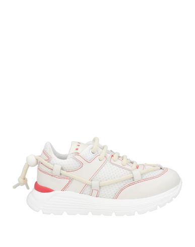 Marni Toddler Boy Sneakers White Size 10c Leather, Textile Fibers In White