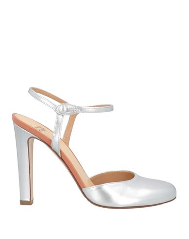 Francesco Russo Woman Pumps Silver Size 11 Leather