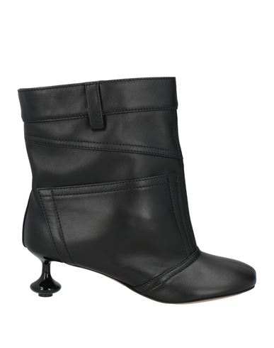 Shop Loewe Woman Ankle Boots Black Size 6 Leather