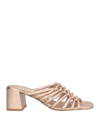 Pedro Garcia Pedro García Woman Sandals Rose Gold Size 8 Lambskin In Rose Gold
