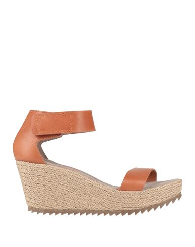Shop Pedro Garcia Pedro García Woman Espadrilles Tan Size 7 Cow Leather In Brown