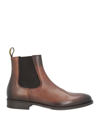 Doucal's Man Ankle Boots Chocolate Brown Size 9 Leather In Brown