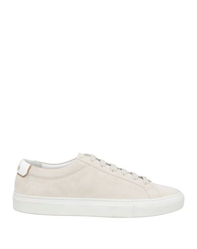 Moorer Man Sneakers Light Grey Size 7 Leather In Neutral