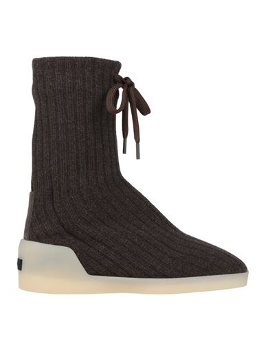 Fear Of God Man Boot Chocolate Brown Size 8 Textile Fibers In Brown