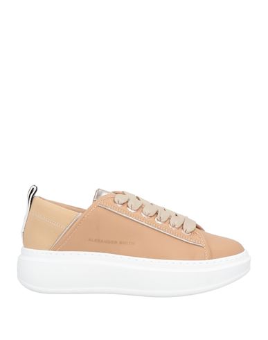 Alexander Smith Wembley Woman Sneakers Camel Size 6 Leather In Nude