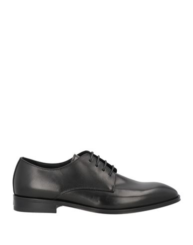 Roberto Cavalli Man Lace-up Shoes Black Size 9 Leather