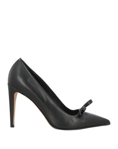 Redv Red(v) Woman Pumps Black Size 10 Leather In Black