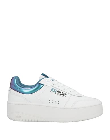 Diesel Woman Sneakers White Size 8 Cow Leather